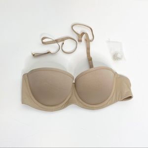 ThirdLove Classic Strapless Bra size 34A Tan Nude